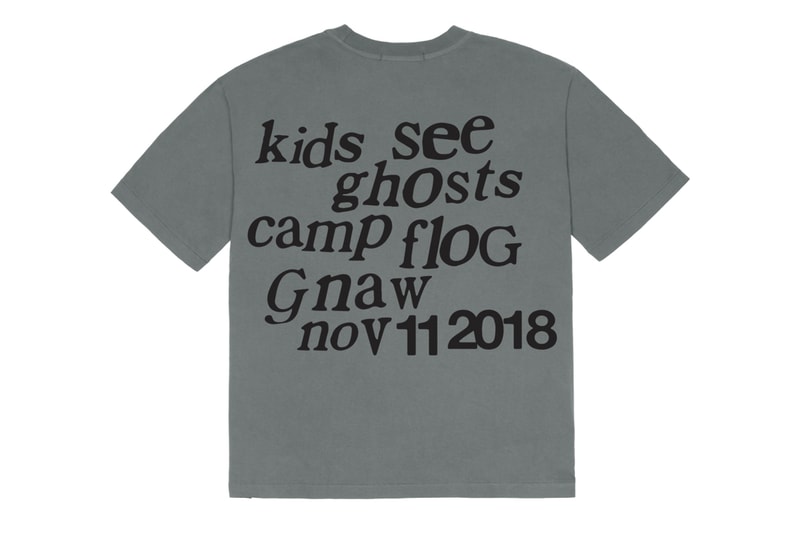 Kids See Ghosts Camp Flog Gnaw 2018 Merch Release Info Kid Cudi Kanye West Hoodie T shirt Long short sleeve crewneck sweater