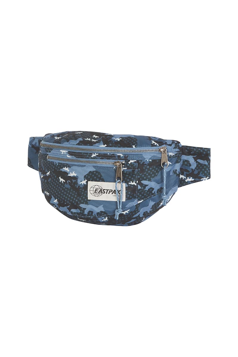 maison Kitsuné kitsune eastpak desert fox camouflage print pattern collab bags drop release date collection backpack tote pouch duffel november 26 2018 december 1