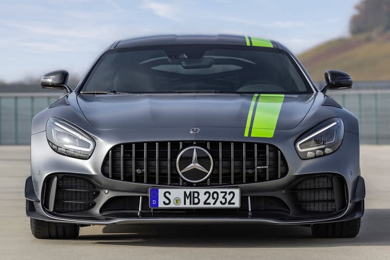 Mercedes Benz AMG GT R Pro Unveil Grey Green 2018 LA Auto Show GT Coupe Roadster