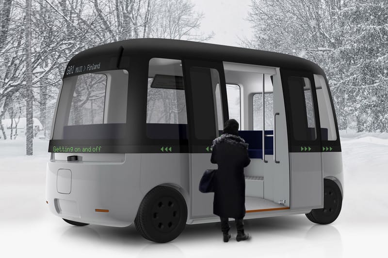 Muji Designs Driverless Shuttle Bus Made for All Weather Conditions