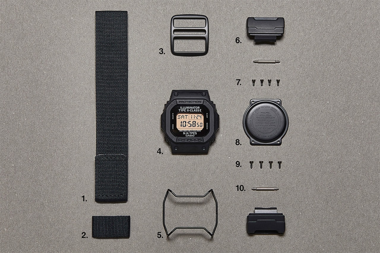 N.HOOLYWOOD x Casio G-SHOCK DW-D5600 watch limited edition black price date purchase online november 2018