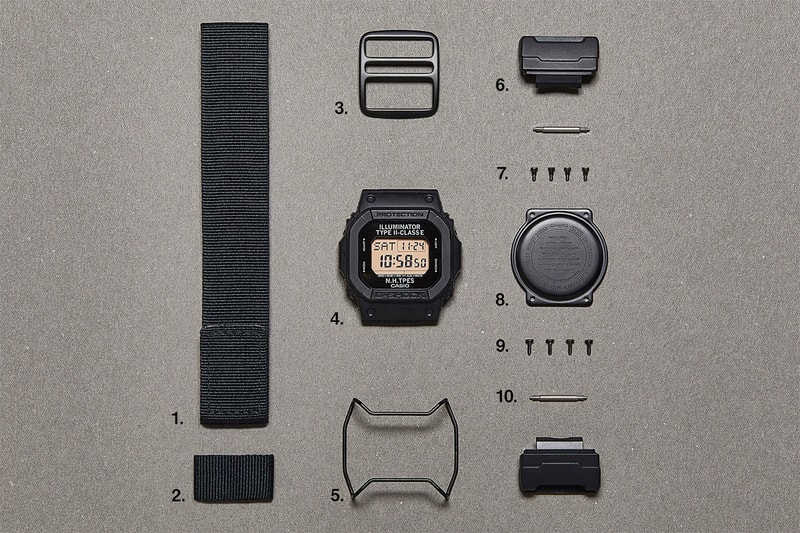 N.HOOLYWOOD x Casio G-SHOCK DW-D5600 watch limited edition black price date purchase online november 2018