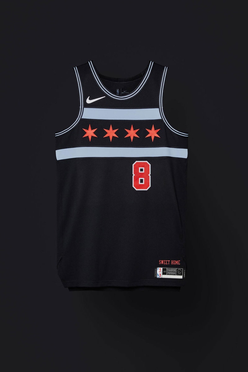 nike nba city edition uniforms 2018 2019 minnesota timberwolves chicago bulls orlando magic charlotte hornets brooklyn nets philadelphia 76ers denver nuggets detroit pistons oklahoma city thunder washington wizards