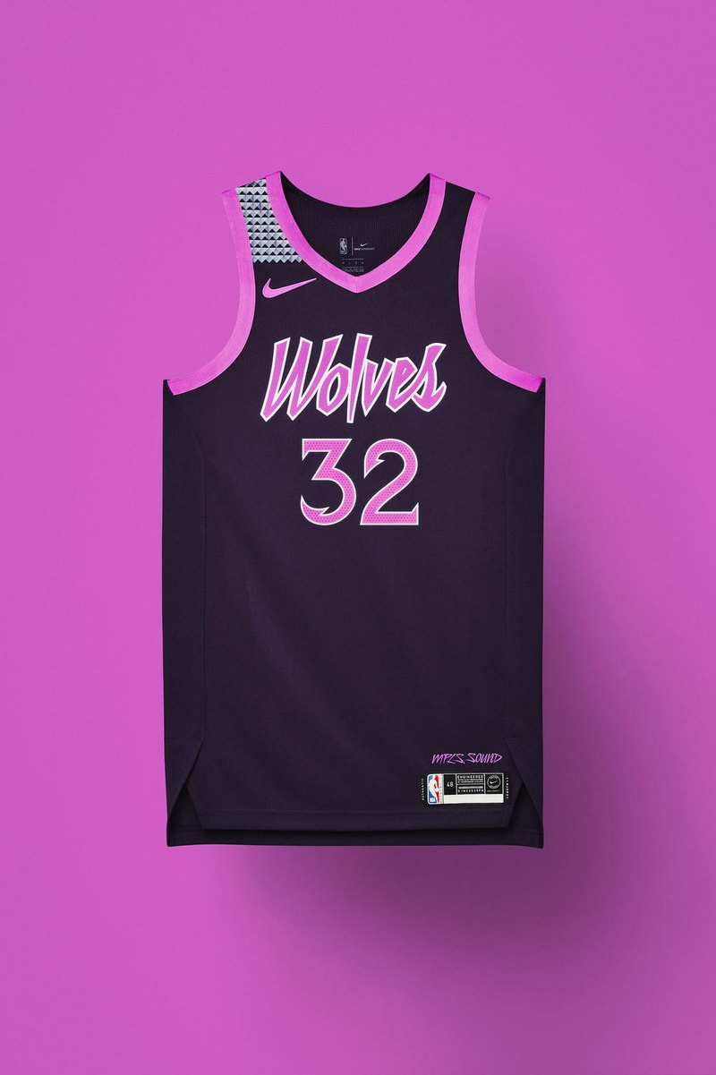 nike nba city edition uniforms 2018 2019 minnesota timberwolves chicago bulls orlando magic charlotte hornets brooklyn nets philadelphia 76ers denver nuggets detroit pistons oklahoma city thunder washington wizards