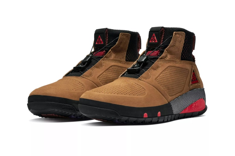 Nike ACG Ruckel Ridge "British Tan" Release Date info price boot tan colorway habanero red sneaker 