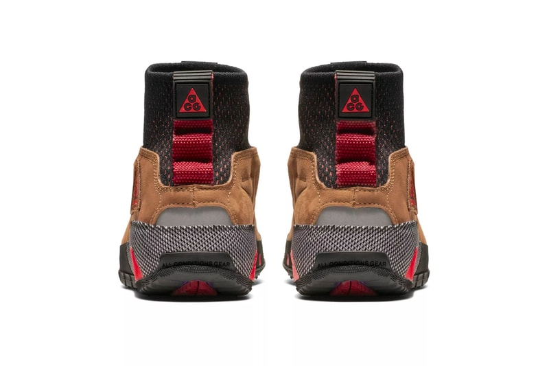 Nike ACG Ruckel Ridge "British Tan" Release Date info price boot tan colorway habanero red sneaker 