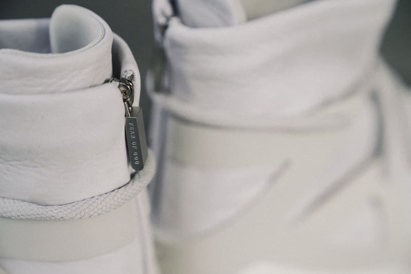 Nike Air Fear of God 1 Sneakers Closer Look Jerry Lorenzo Shoes Trainers Kicks Footwear Cop Purchase Buy Release Date Details Soon