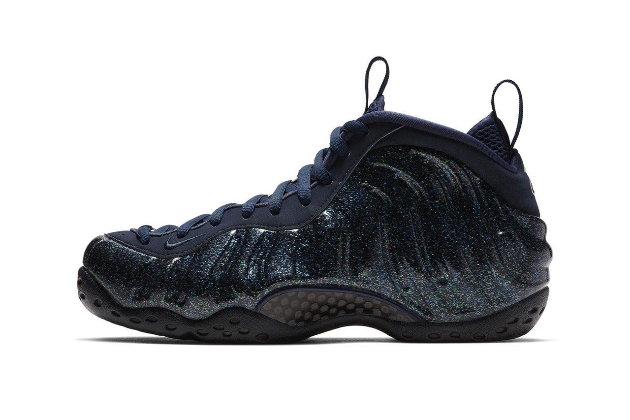 Nike Air Foamposite One "Obsidian" Glitter release date info price colorway women's WMNS sneaker december 2018