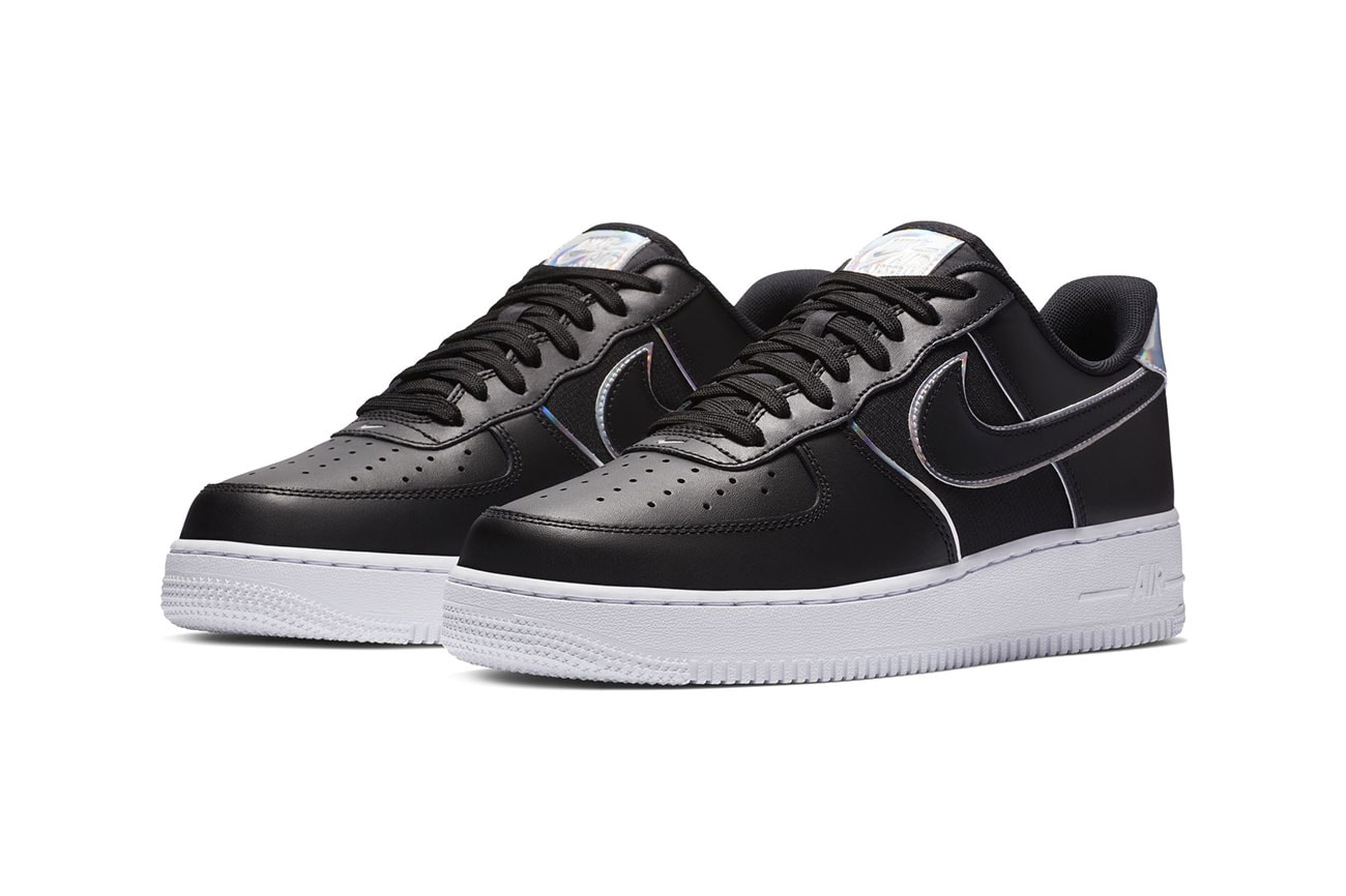 Nike Air Force 1 '07 LV8 Black/Iridescent Silver release date info price sneaker colorway size december 2018