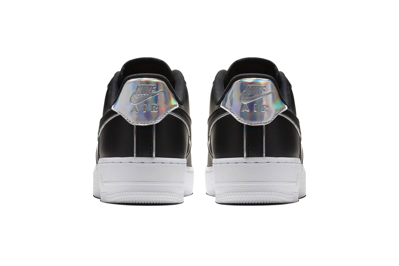 nike air force 1 low black iridescent outline