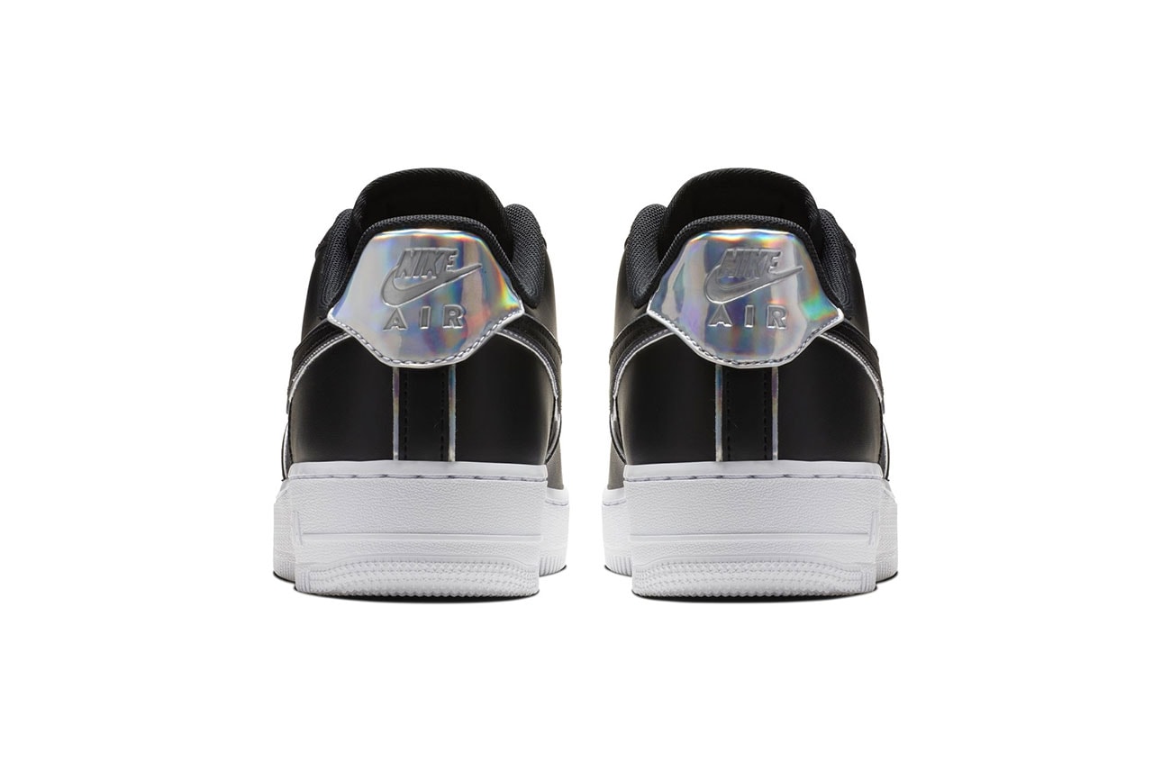 Nike Air Force 1 07 LV8 Releasing in Black Leather With Metallic