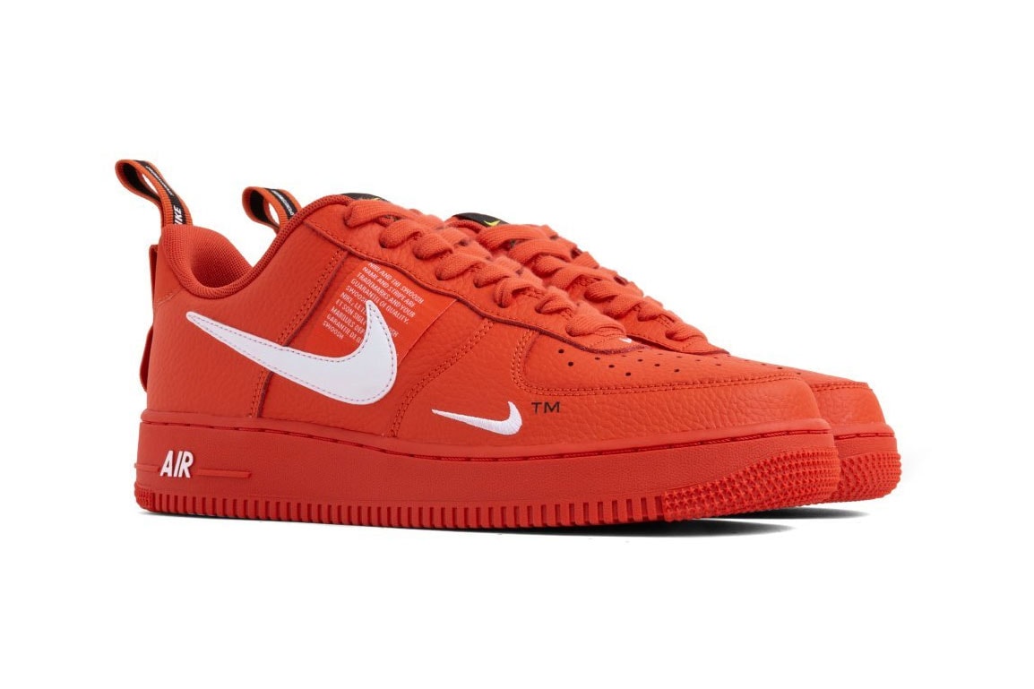 Nike Air Force 1 07 Lv8 Utility Orange White Hypebeast Nike Air Force 1 07 Lv8 Utility Orange White Hypebeast