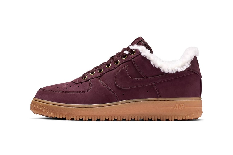 Nike Serves up Sherpa-Lined Air Force 1 in "Burgundy Crush"