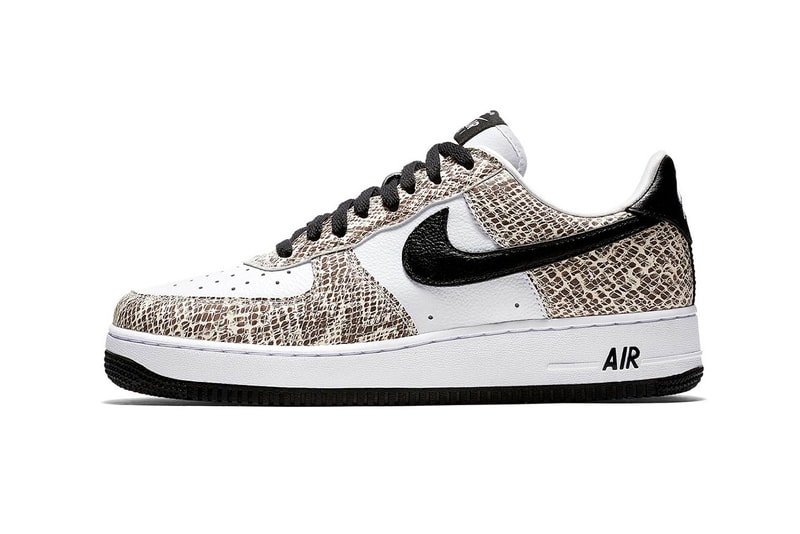 atmos Nike Air Force 1 “Cocoa Snake” japanese sneakers release black white