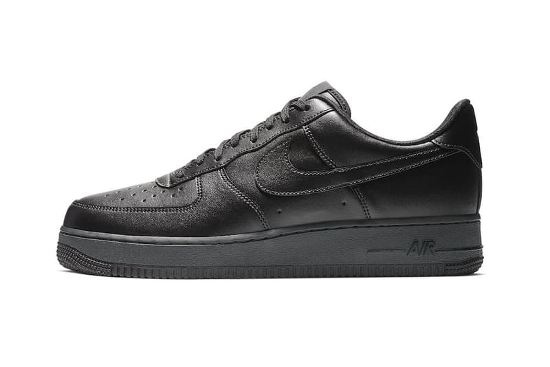 Nike Air Force 1 Flyleather Black" |