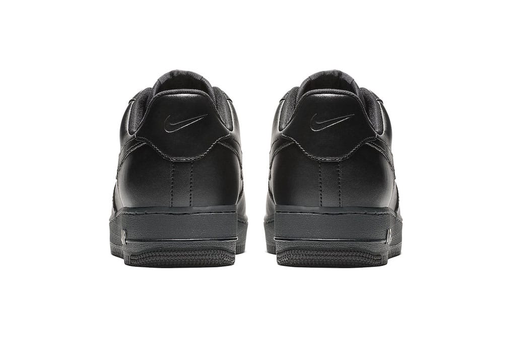 nike air force 1 flyleather triple black