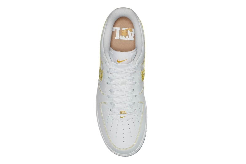 Nike Air Force 1 Low "The Dirty" ATL colorway embroidery white gold release date info price sneaker 