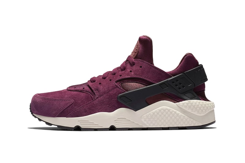 Nike Air Huarache Bordeaux Release Date suede nubuck premium light bone black sneakers shoes 704830-603