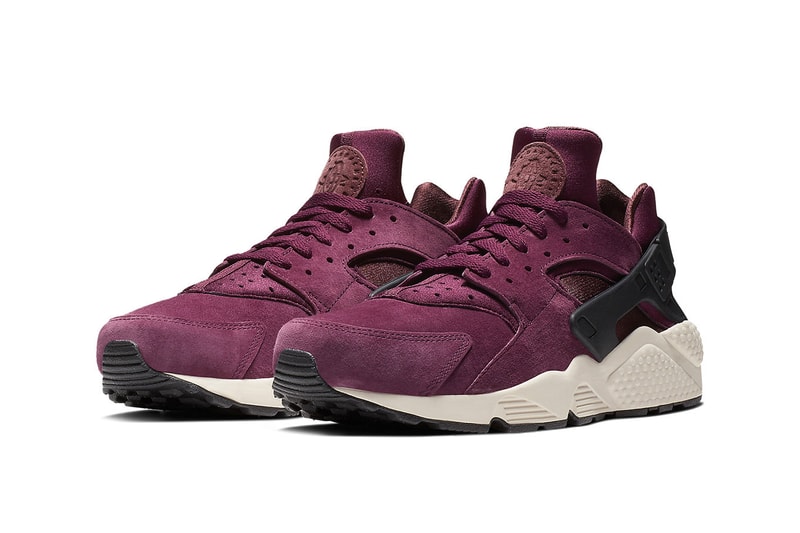 Nike Air Huarache Bordeaux Release Date suede nubuck premium light bone black sneakers shoes 704830-603