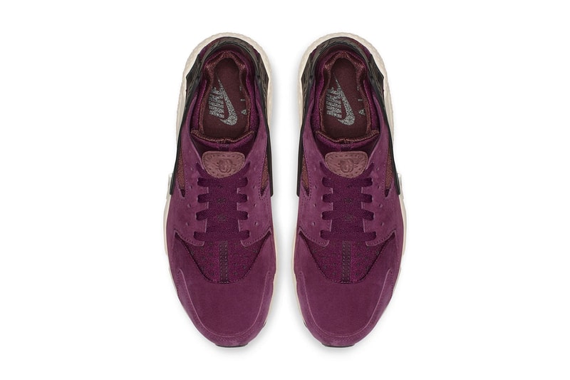 Nike Air Huarache Bordeaux Release Date suede nubuck premium light bone black sneakers shoes 704830-603
