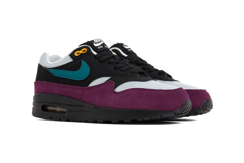 nike air max 1 black geode teal 2018 footwear nike sportswear acg maroon yellow silver grey white gold