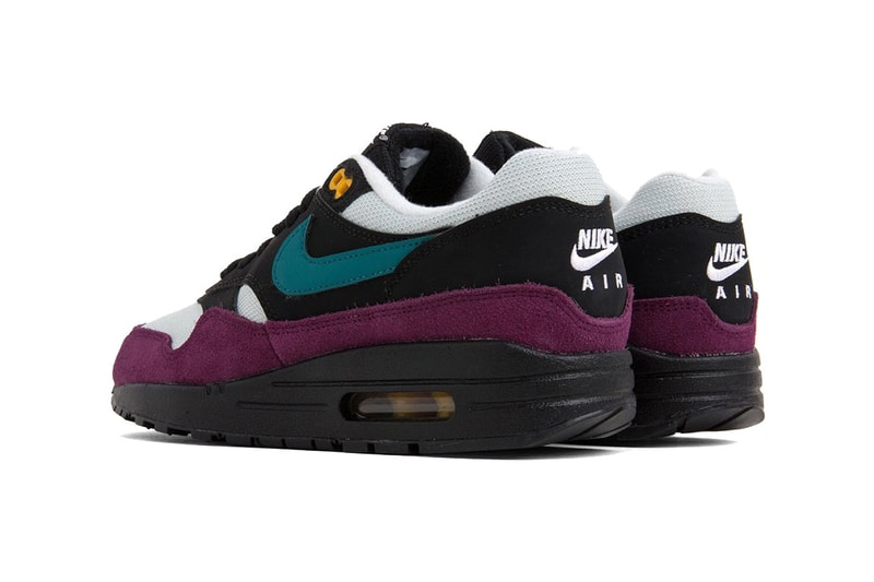 nike air max 1 black geode teal 2018 footwear nike sportswear acg maroon yellow silver grey white gold