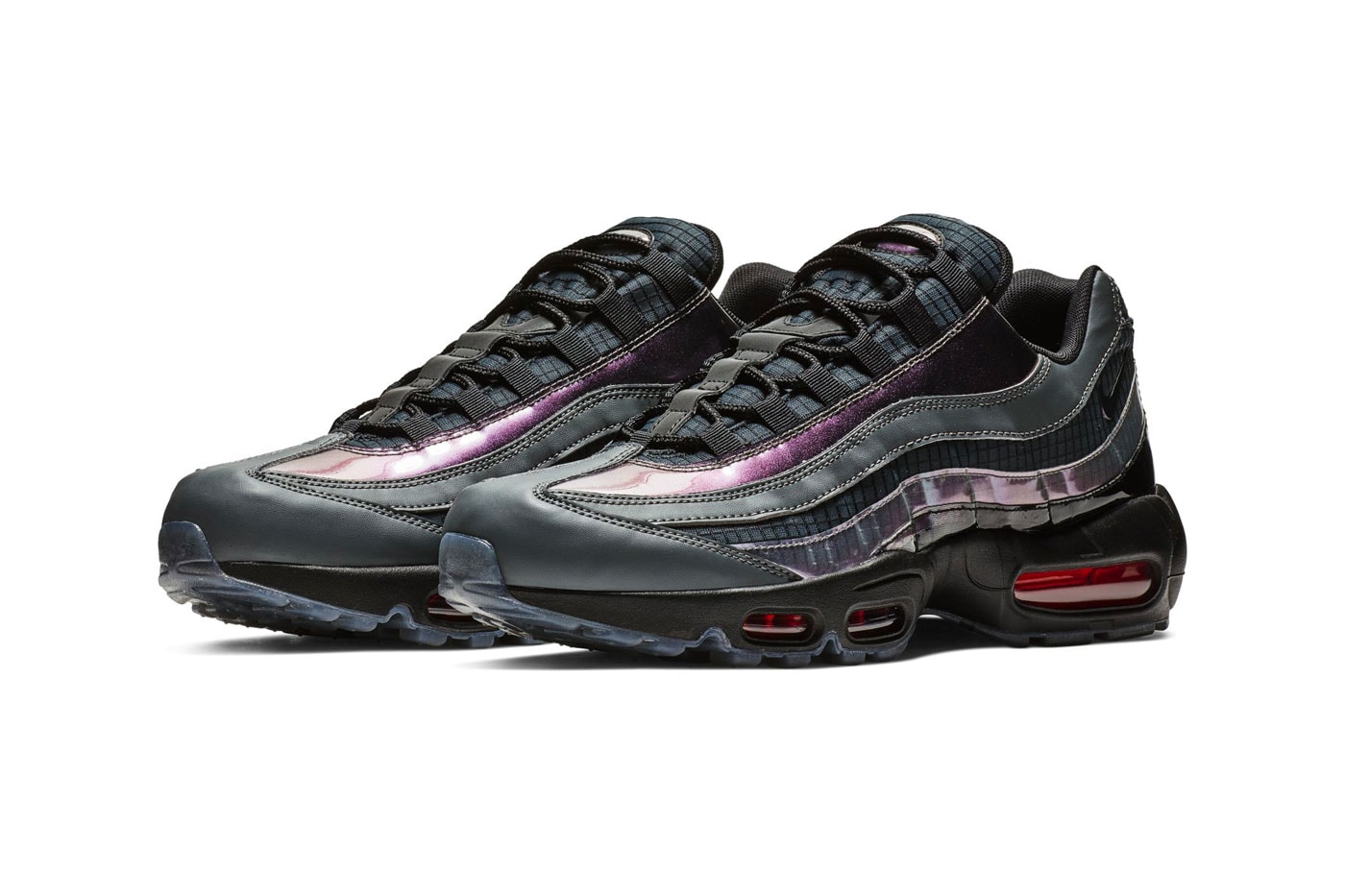 Nike Air Max 95 Black Amber Glow Release Date december 2018 sneaker iridescent space pink red AO2450-001