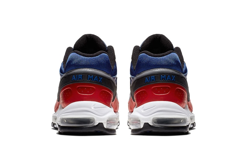 Nike Air Max 97/BW November 2018 Release Date colorways Deep Royal Blue/Black-University Red, another in Metallic Gold/University Red-White-Black, Black/White-Metallic Silver