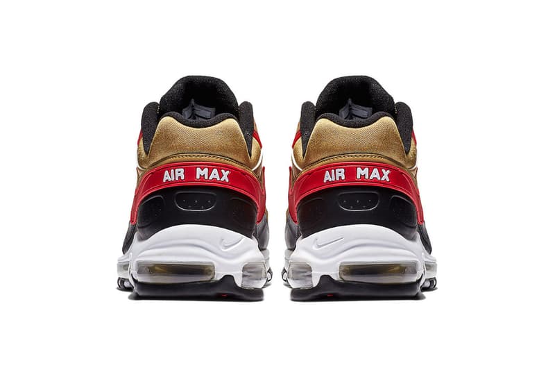 Nike Air Max 97/BW November 2018 Release Date colorways Deep Royal Blue/Black-University Red, another in Metallic Gold/University Red-White-Black, Black/White-Metallic Silver