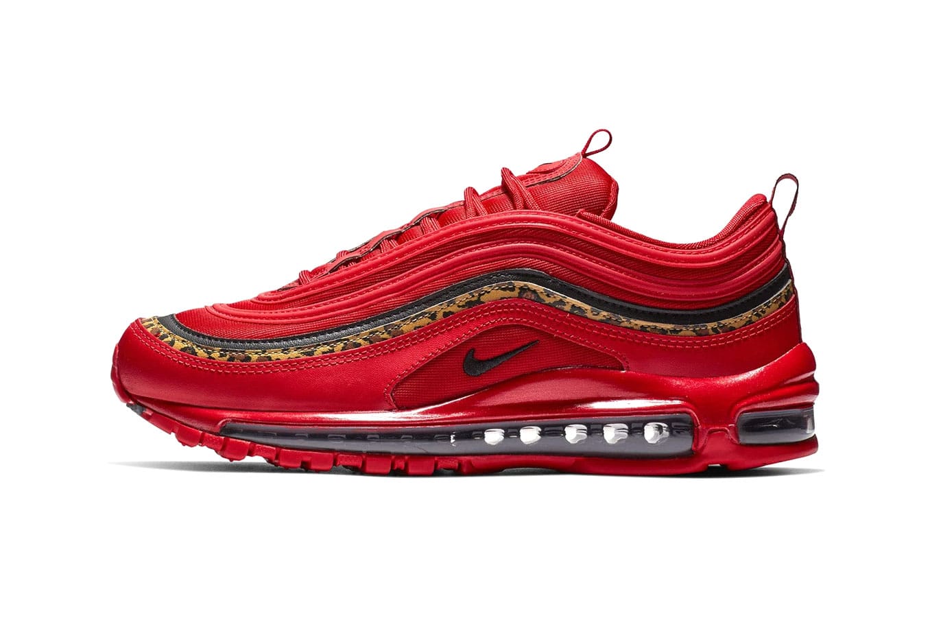 air max 97 red with leopard print