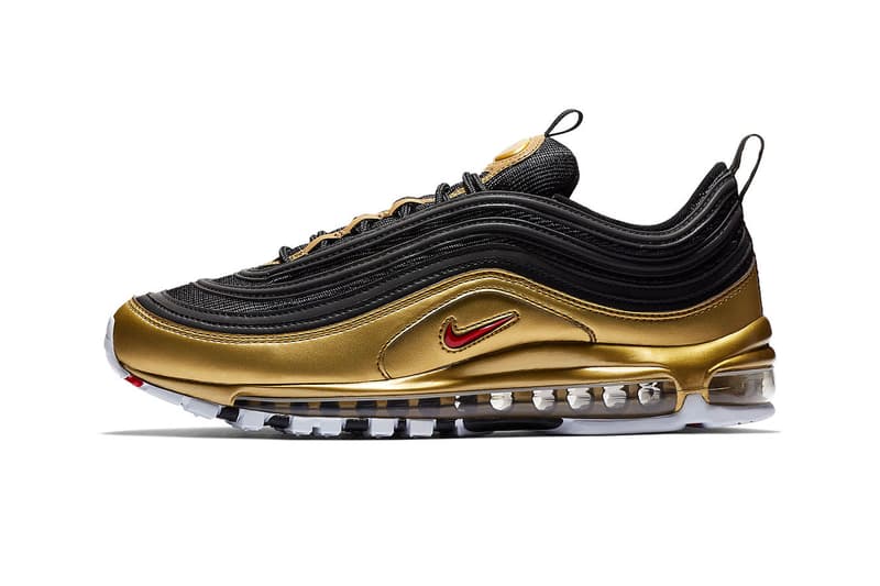 Nike Air Max 97 Metallic Pack Release Date gold silver november 9 2018 AT5458-100 AT5458-002 AT5458-001 colorway