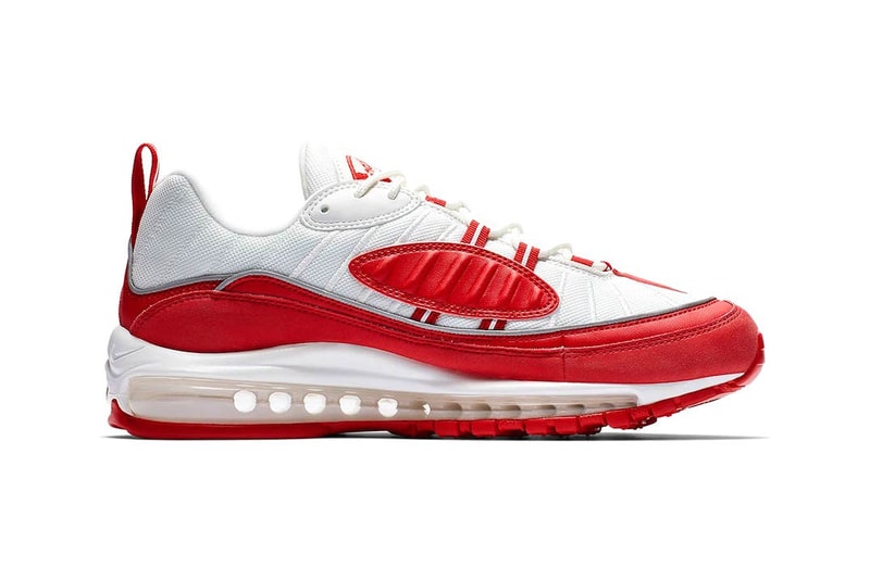 Nike Air Max 98 "University Red" supreme Release Info date price colorway sneaker purchase november 2018