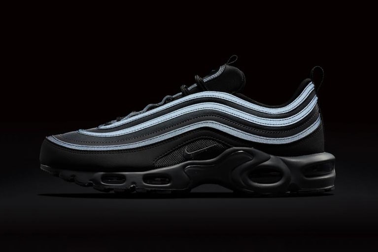 nike air max 97 plus black reflective footwear shoes sneakers kicks drops releases