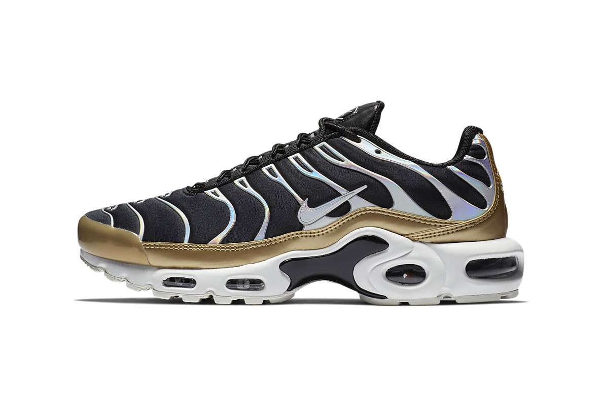 Nike Air Max Plus Holographic Silver & Gold colorway release date info sneaker price 