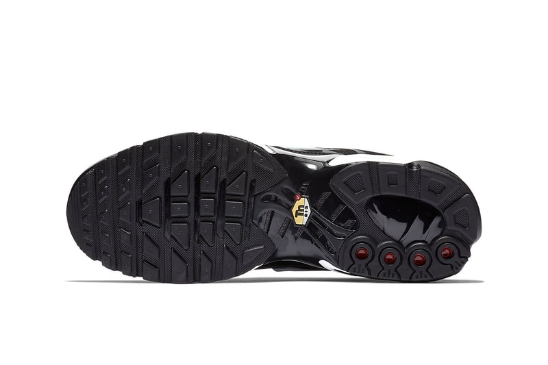 Nike Air Max Plus "Overbranded" Double Swoosh black white colorway sneaker series pack logo price info release date