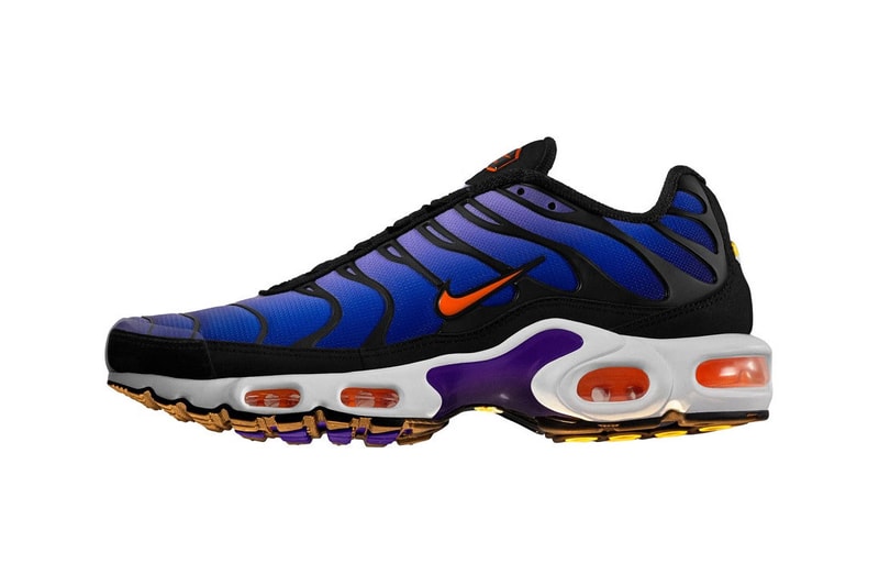 nike air max plus sunset purple hyperblue tn sneakers orange 2018 november december 15 22 24 release date