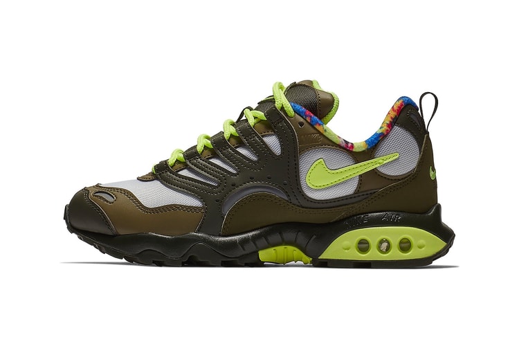 Nike Remixes the Air Terra Humara '18 "Olive/Volt Glow" With Floral Lining