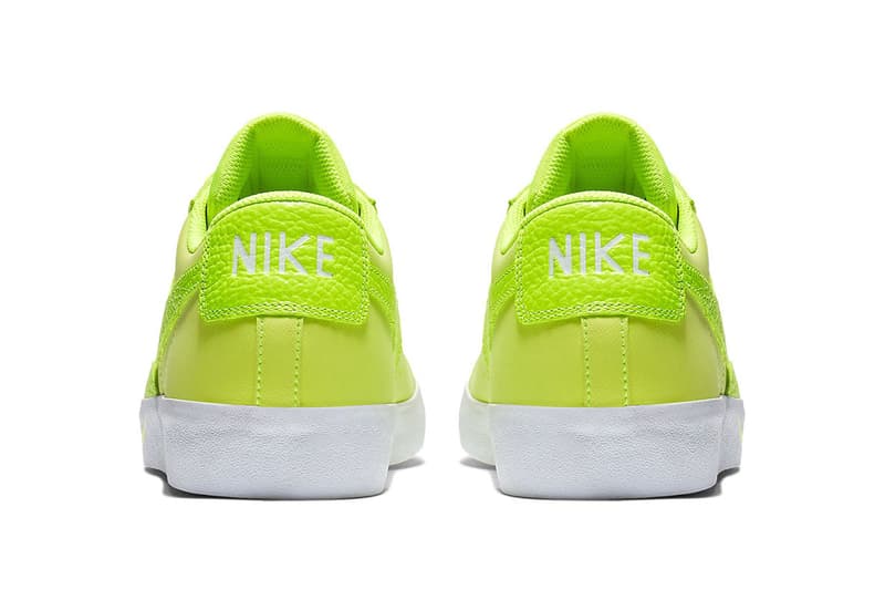 Nike Blazer Low Volt sneaker show bright neon swoosh