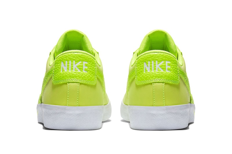 Nike Blazer Low Volt sneaker show bright neon swoosh
