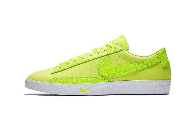 Nike Blazer Low Volt sneaker show bright neon swoosh