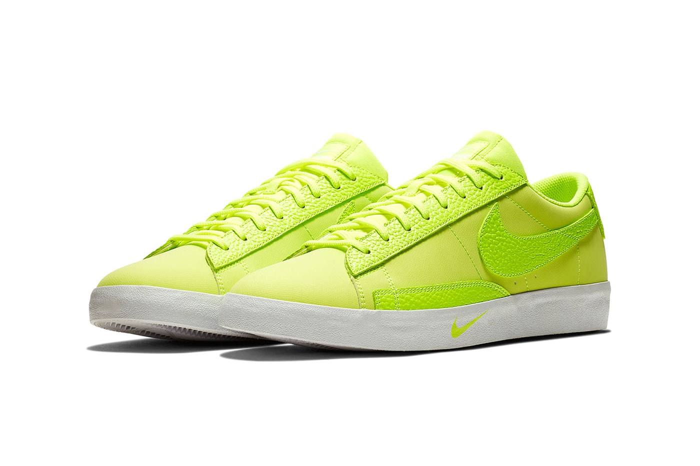 Nike Blazer Low Volt sneaker show bright neon swoosh