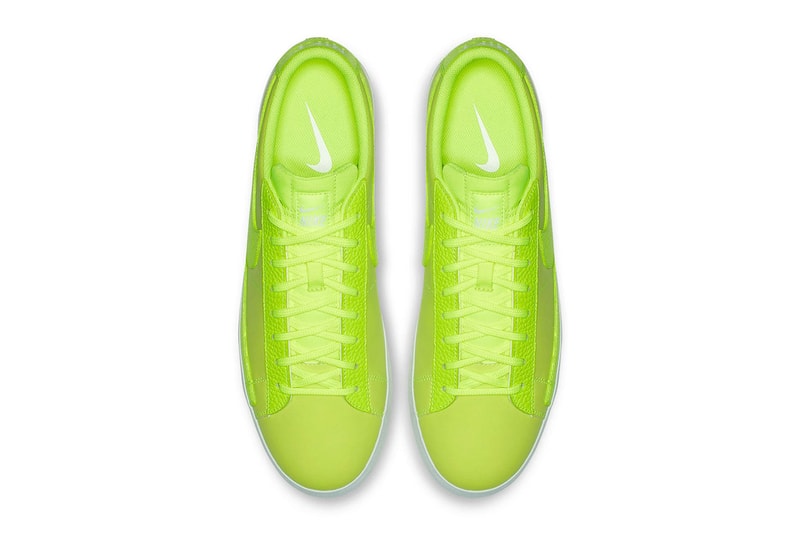 Nike Blazer Low Volt sneaker show bright neon swoosh