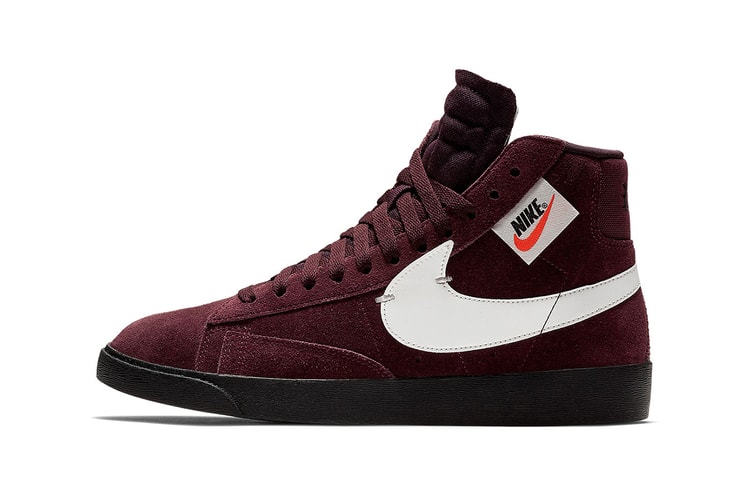 Nike Wraps Blazer Mid Rebel in New Burgundy Colorway
