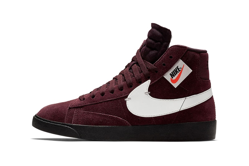 Nike Blazer Rebel Burgundy Colorway Sneaker Store List Details Shoes Trainers Kicks Sneakers Footwear Cop Purchase Buy Raffle Random Crush Summit White Black Ash