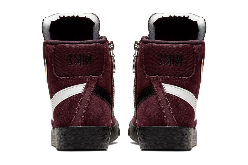 Nike Blazer Rebel Burgundy Colorway Sneaker Store List Details Shoes Trainers Kicks Sneakers Footwear Cop Purchase Buy Raffle Random Crush Summit White Black Ash