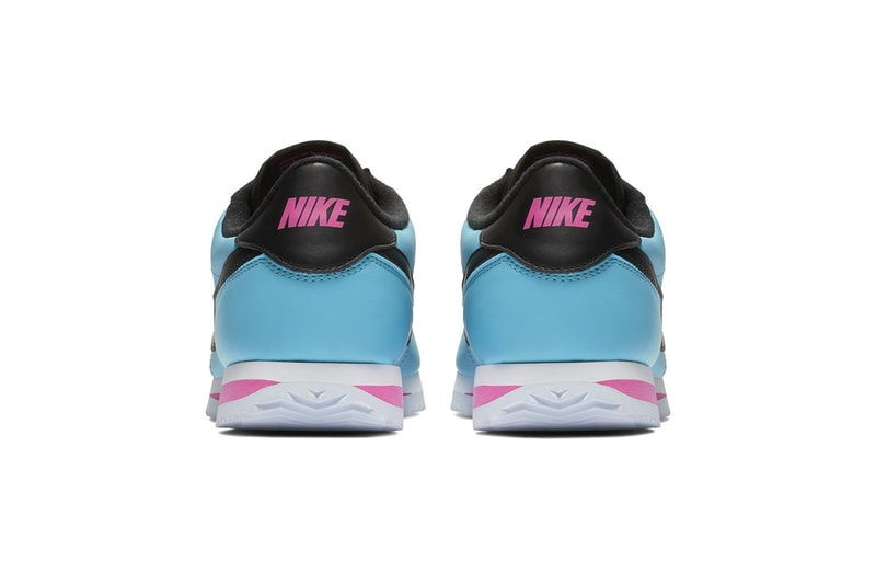 Nike Cortez Basic Leather Colorways 2018 "Blue Gale Laser Fuchsia" "White/Black" Amarillo/Field Purple sneaker release date info price
