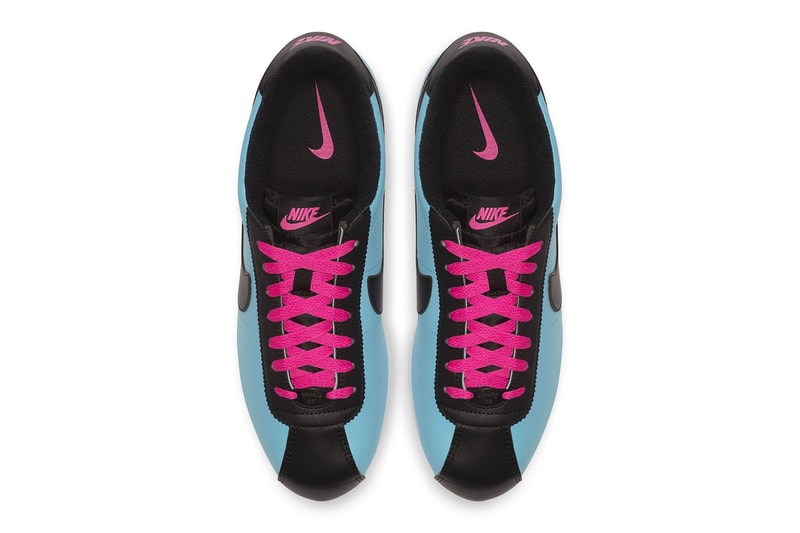 Nike Cortez Basic Leather Colorways 2018 "Blue Gale Laser Fuchsia" "White/Black" Amarillo/Field Purple sneaker release date info price