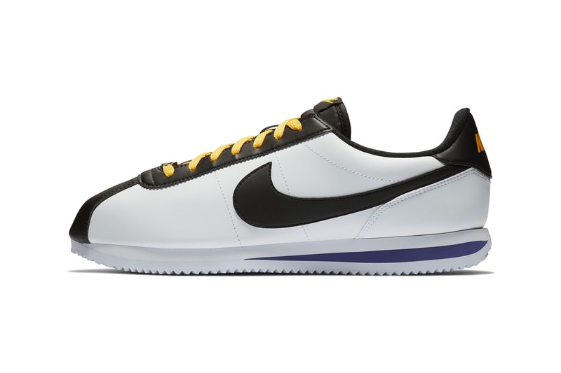 Nike Cortez Basic Leather Colorways 2018 "Blue Gale Laser Fuchsia" "White/Black" Amarillo/Field Purple sneaker release date info price