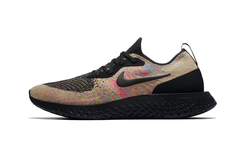 Nike Epic React Flyknit Multicolor Black Volt Blue Glow Release Info Date 