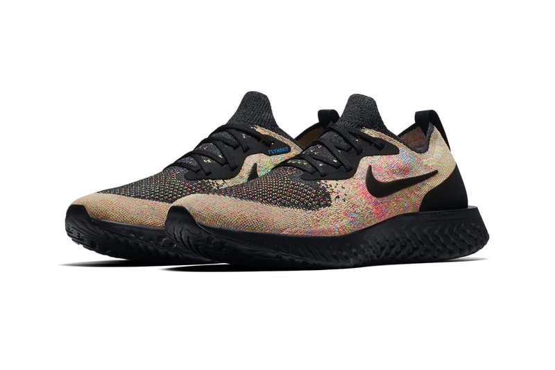 Nike Epic React Flyknit Multicolor Black Volt Blue Glow Release Info Date 